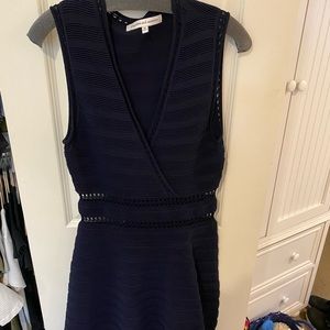 Navy blue summer cocktail dress